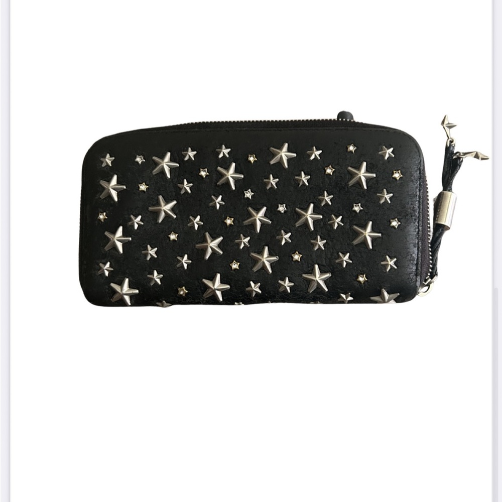 Jimmy Choo Black and Silver Star Key & Card Holder